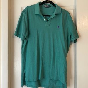 Polo by Ralph Lauren Polo Shirt Green/Teal Size: L